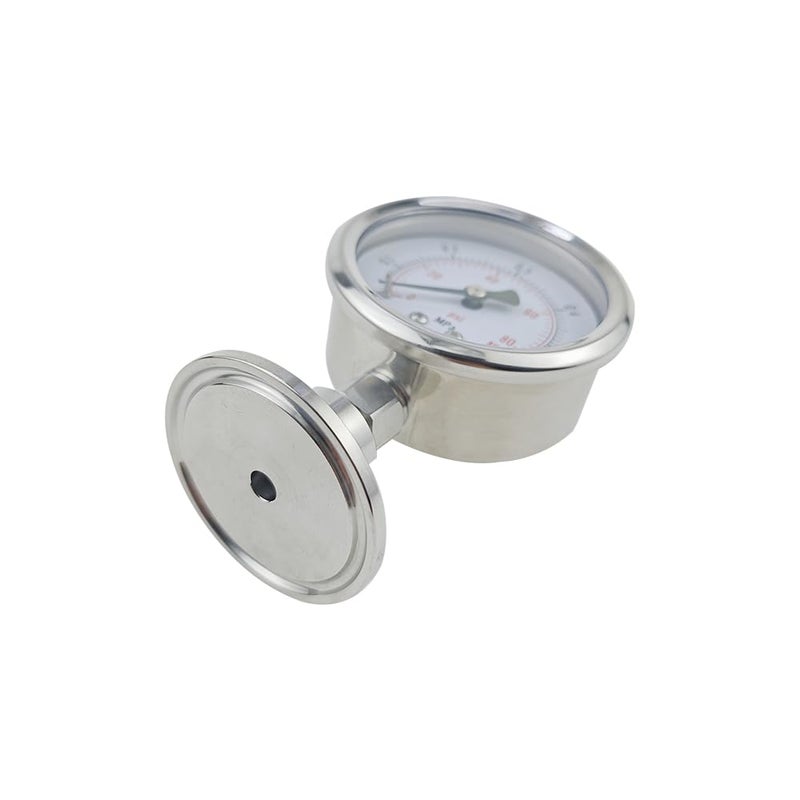 Tri Clamp Pressure Gauge 1.5 Inch SS304 Stainless Steel Body 0.1 To 0.5 MPa - Image 3