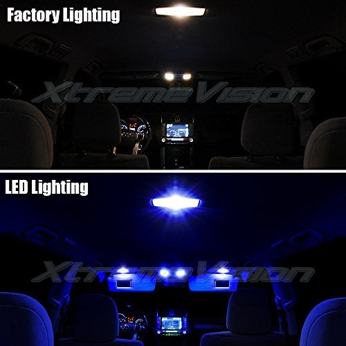 XTREME VISION إضاءة LED داخلية XtremeVision لسيارة لكزس LS430 2001-2006 (9 قطع) مجموعة إضاءة داخلية زرقاء + أداة تركيب - Image 3