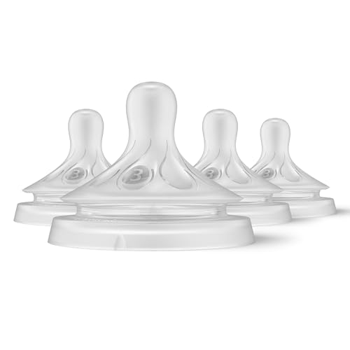 Avent Philips Avent Natural Response Nipples, Medium Flow (Flow 3), 4-Pack, SCY963/04 - Image 1