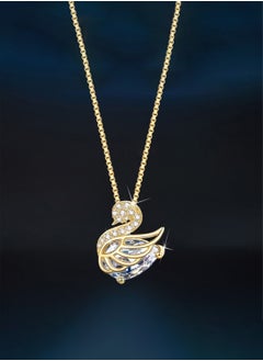 KevKev Elegant Swan-18K gold-plated titanium steel crystal necklace, Women necklace，Valentine's Day birthday gift, suitable for Women girls  - Image 1