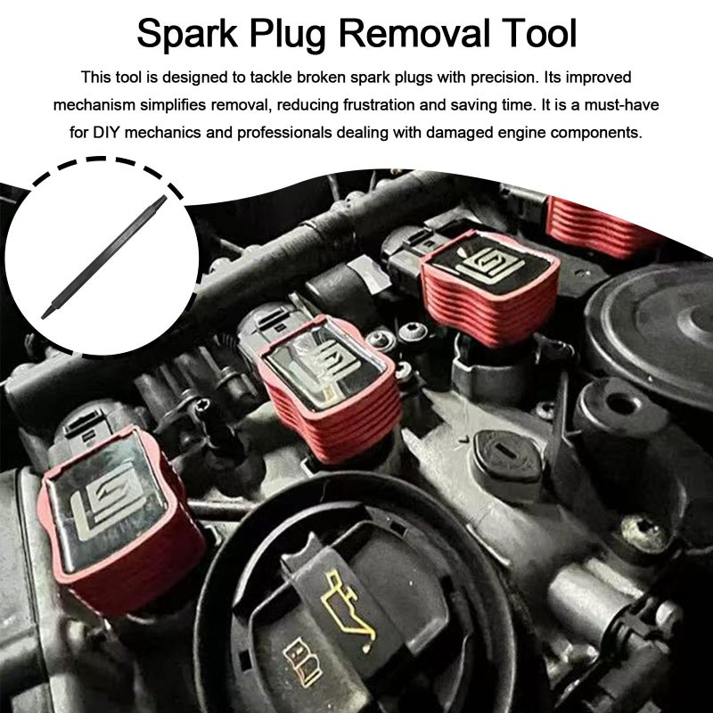 Xanadued Broken Spark Plug Remover Tool, Broken Spark Plug Extractor Tool for Car, Truck, Motorcycle Engine Repair - Image 5