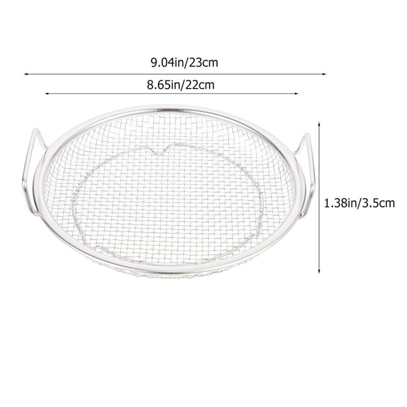 Stainless Steel Deep Fry Basket with Double Handles 22Cm for Snacks and Food Straining - Image 3
