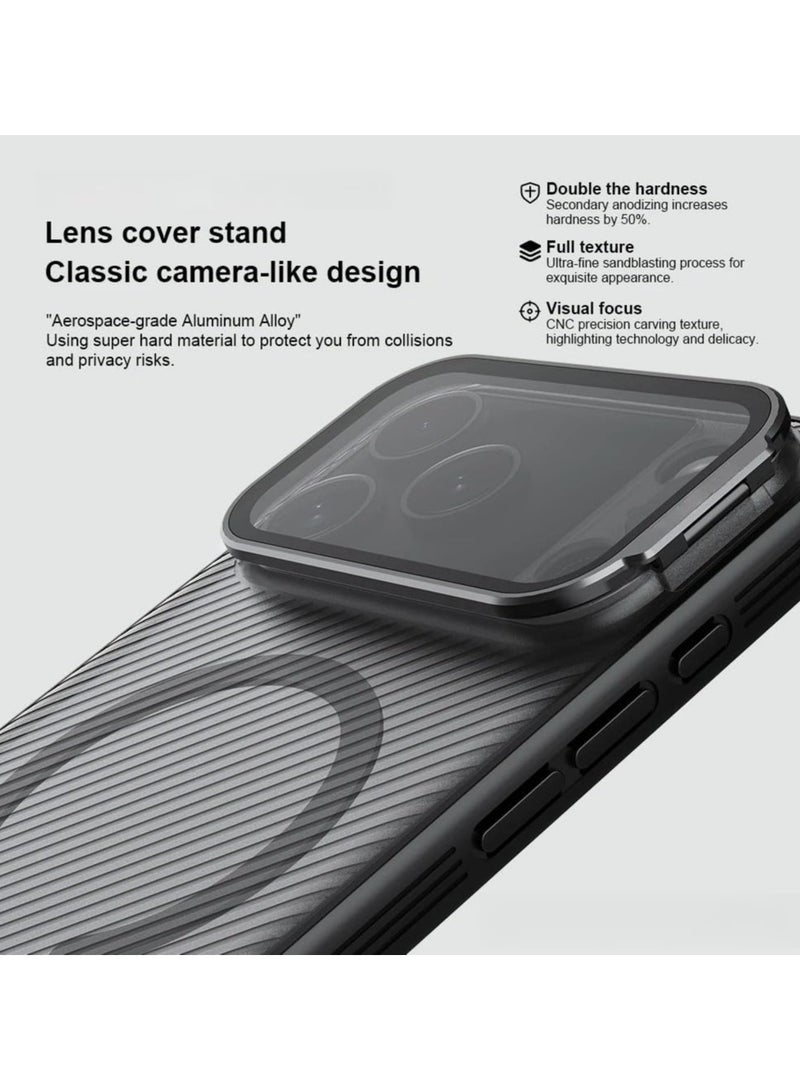 general iPhone 17 Pro Max Magnetic Case with Wireless Charging Support Transparent Camera Lens Cover & Mount Ultra-Clear Design Shockproof Back Cover - Image 5