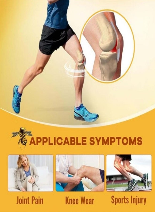 Sumifun 3 Pcs Combo Pack Meniscus Pain Relief Ointment Cream Joint Arthritis Pain Relief Cream Knee Care Bee Venom Cream for Joint Care Treatment Gel Cream Bee Venom Joint & Muscle Pain Relief Cream 3x20g - Image 2