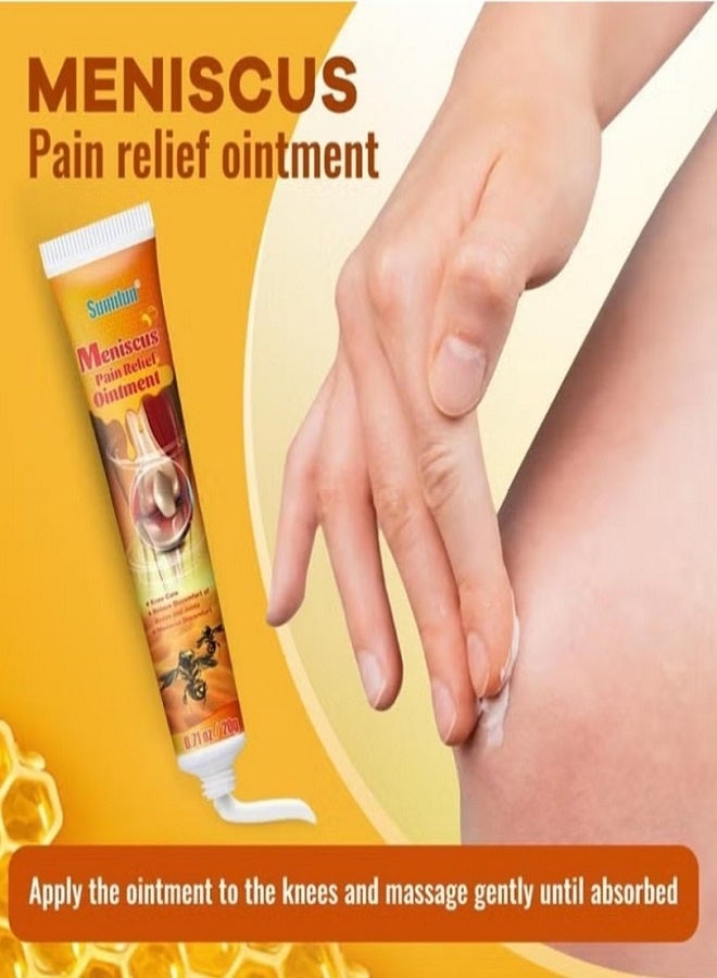 Sumifun 3 Pcs Combo Pack Meniscus Pain Relief Ointment Cream Joint Arthritis Pain Relief Cream Knee Care Bee Venom Cream for Joint Care Treatment Gel Cream Bee Venom Joint & Muscle Pain Relief Cream 3x20g - Image 5