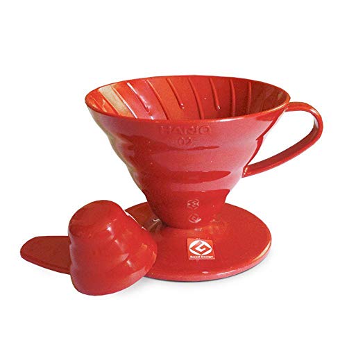 Hario V60 Plastic Coffee Dripper, Size 01, Red - Image 5