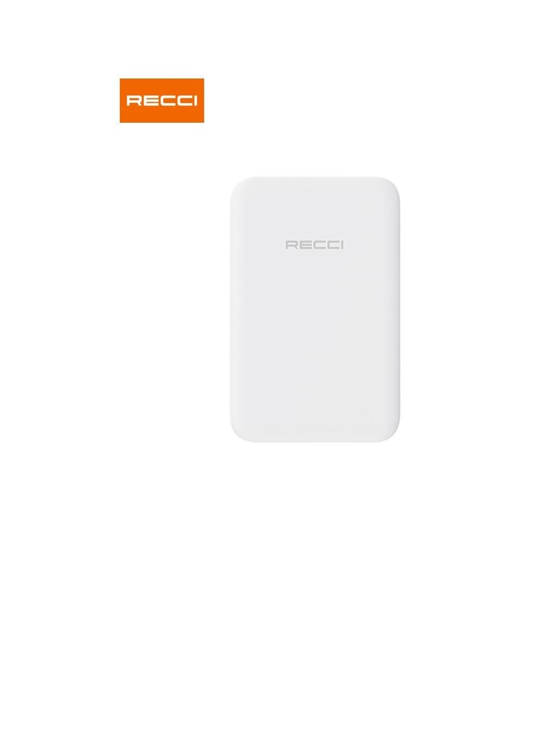 RPB-W05 Wireless Power Bank Get Rid of Wires Wireless magnetic power bank with 5000 mAh battery capacity, fast auto charging with 5 watt power, fits various devices with Lightning input.
