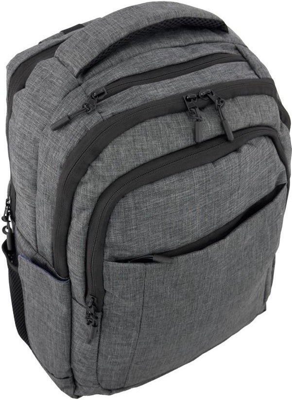 Louisiana Polo 3 Compartment School Backpack with Laptop Compartment Gray 2140  - Image 4