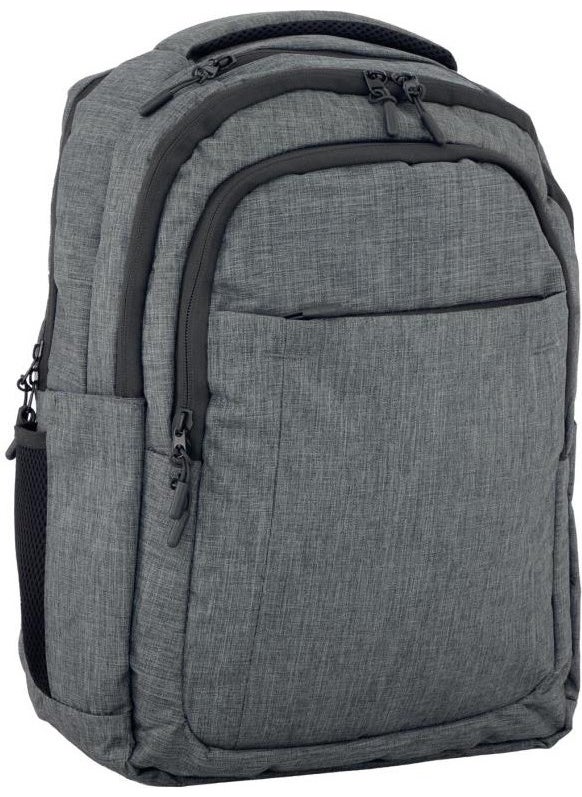 Louisiana Polo 3 Compartment School Backpack with Laptop Compartment Gray 2140  - Image 2