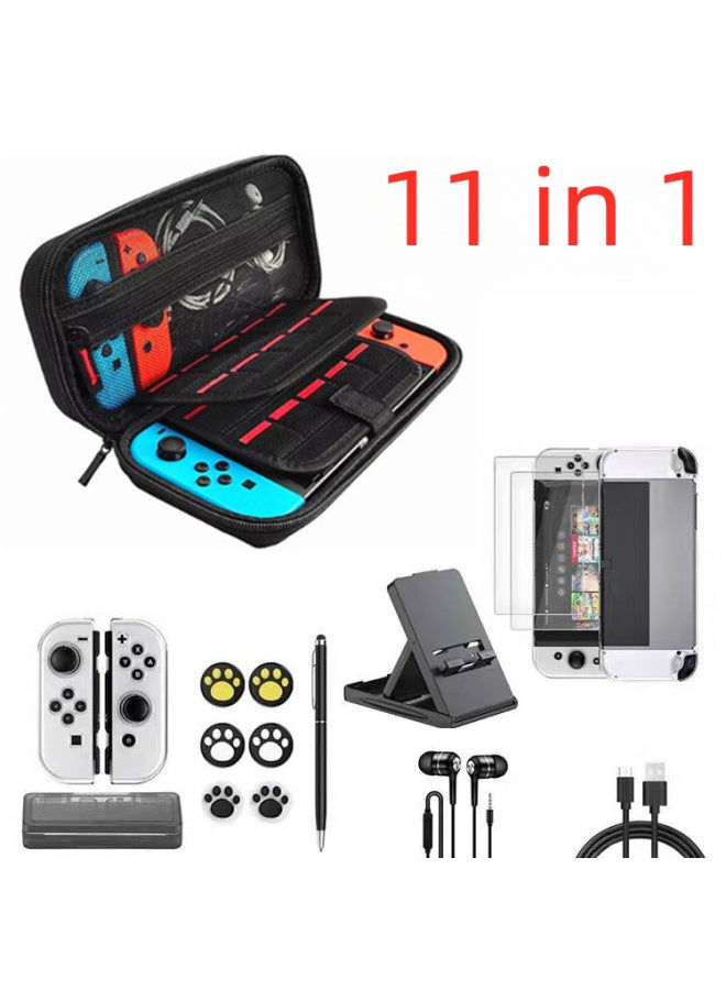 Nintendo Switch Game Console Protective Case Stand Card Box Controller Storage Bag Large Set Digital Computer/game Console Shell-Model:switch Suit 02