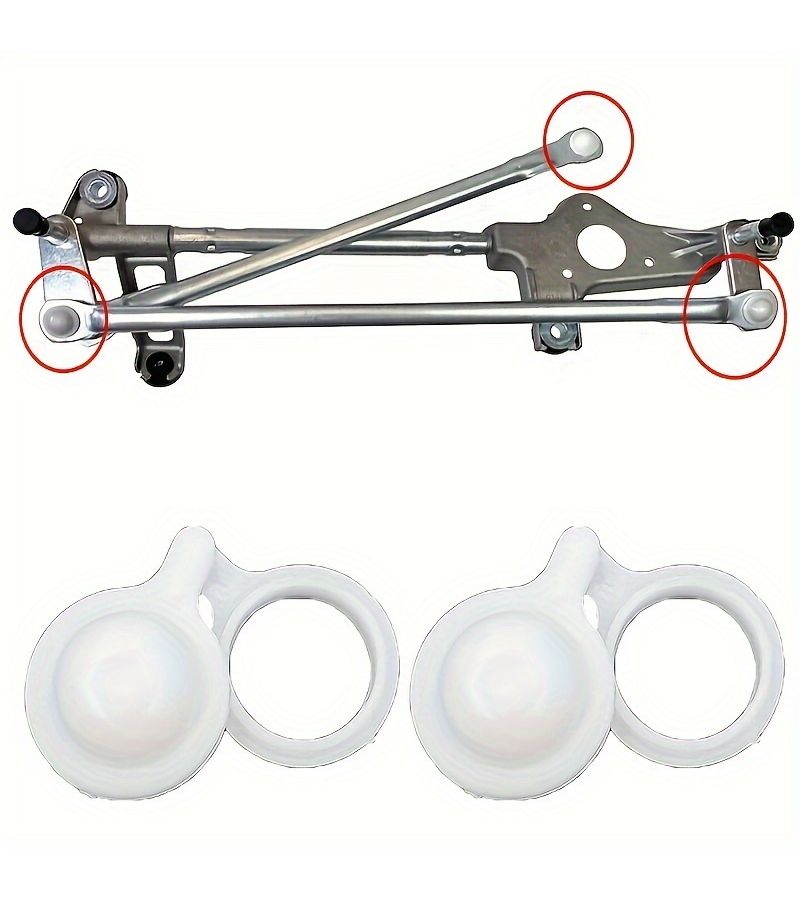 2pcs Windshield Wiper Linkage Bushing Kit For Toyota Land Cruiser Hilux Pickup Mitsubishi L200 Plastic - Image 1