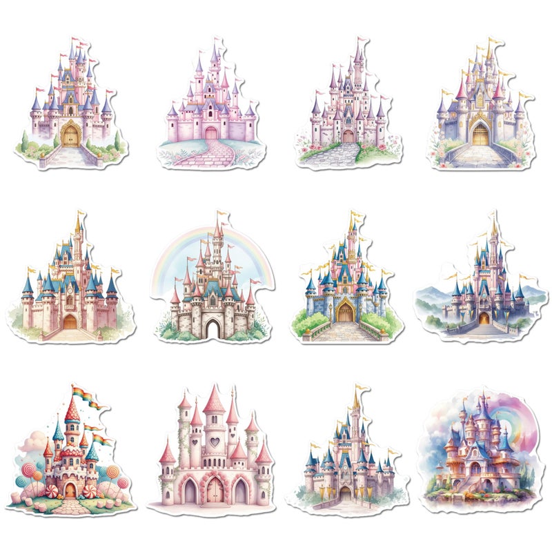HemerVows Cruise Door Decorations Magnetic, 12 Pcs Princess Castle Cruise Door Magnets, Cruise Magnets for Door Decoration Vacation Fridge - Image 1