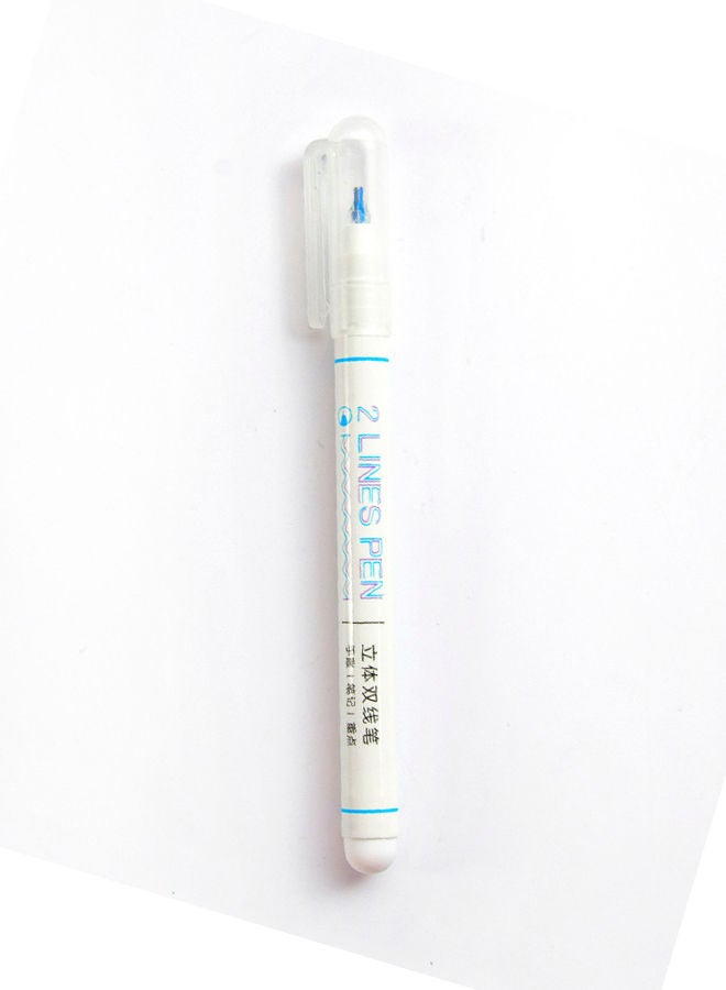 NIBEMINENT Creative Two Lines Gel Pen Blue/Purple - Image 2