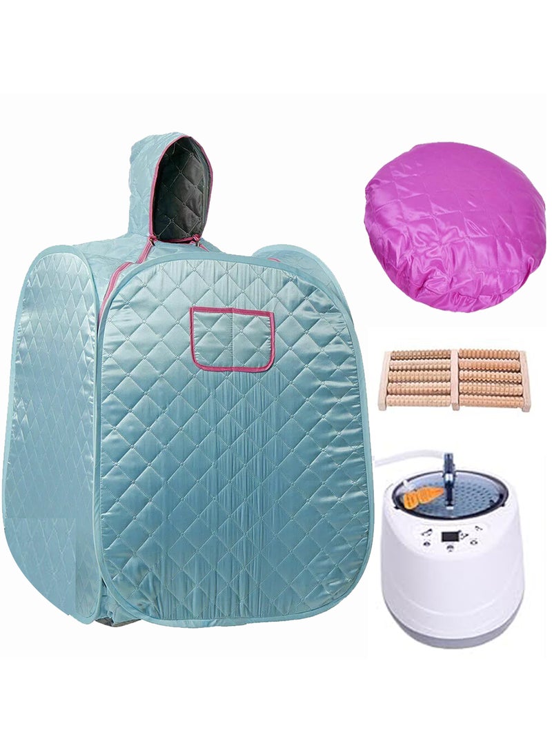 DubaiGallery ساونا بخار شخصية محمولة، خيمة ساونا متعددة الوظائف صندوق ساونا صغير للاسترخاء في المنزل - Image 1