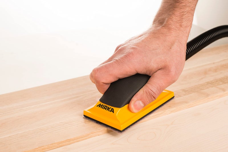 Mirka Hand Sanding Block 2.75" x 5" / Dust-Free Sanding 13 Holes/Hook and Loop / MVHB35 - Image 4