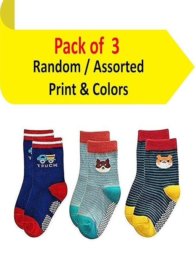 ميني بيري جوارب ميني بيري للأطفال الرضع من القطن العضوي مانعة للانزلاق (مقاسات: 6 أشهر، 12 شهرًا، 4، متعددة الألوان) - Image 2