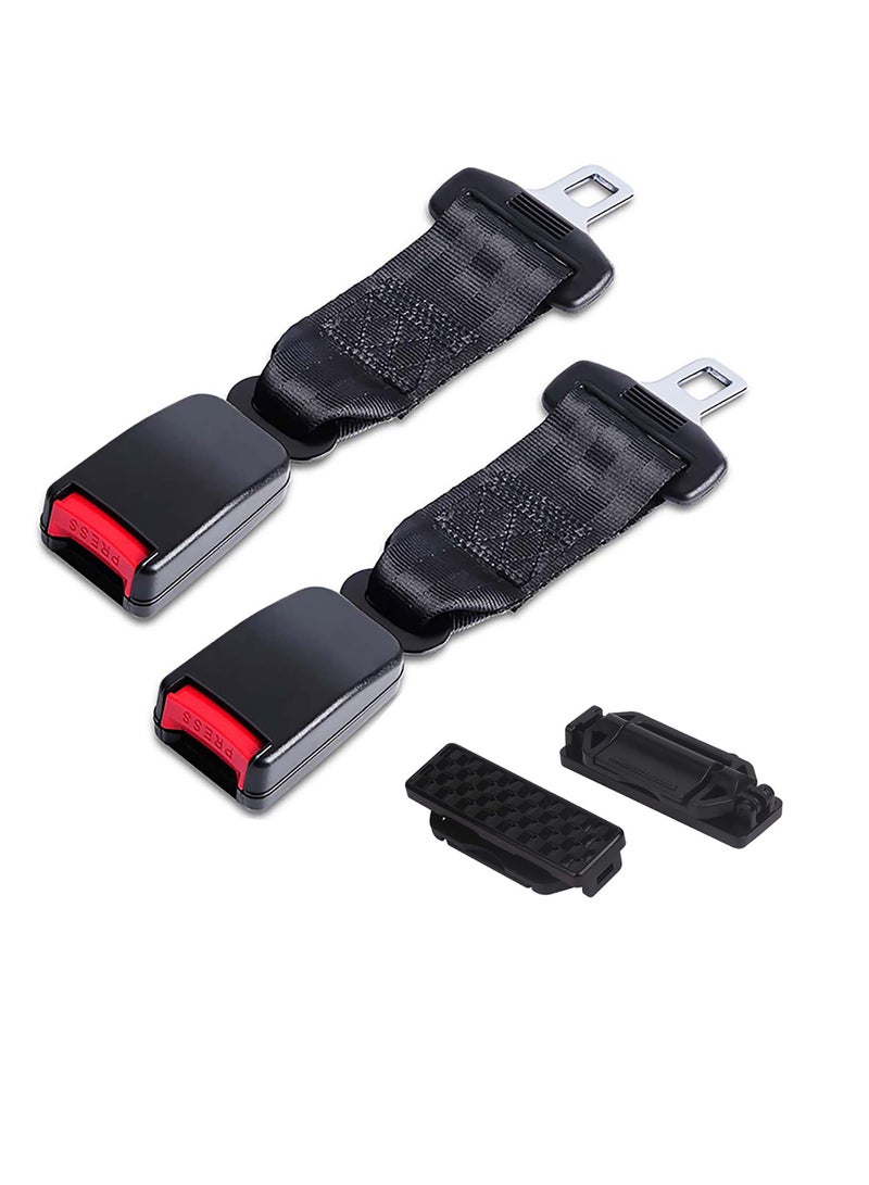 SYOSI Seat Belt Extender & Seat Belt Tensioner, Metal Tongue, Certified Motors Sleeve Buckle Connector Suitable for Most Cars, Relax Shoulder Neck Give You a Comfortable and Safe Experience  - Image 1