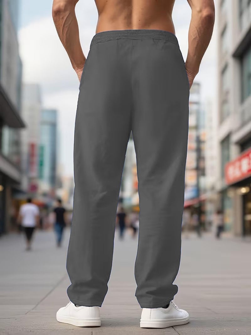 Lymio Track Pant for Men | Regular Fit Casual Jogger Track Pant | Available in Combo Pack of 2 (TP-87-88-Black-Grey-L) - Image 5