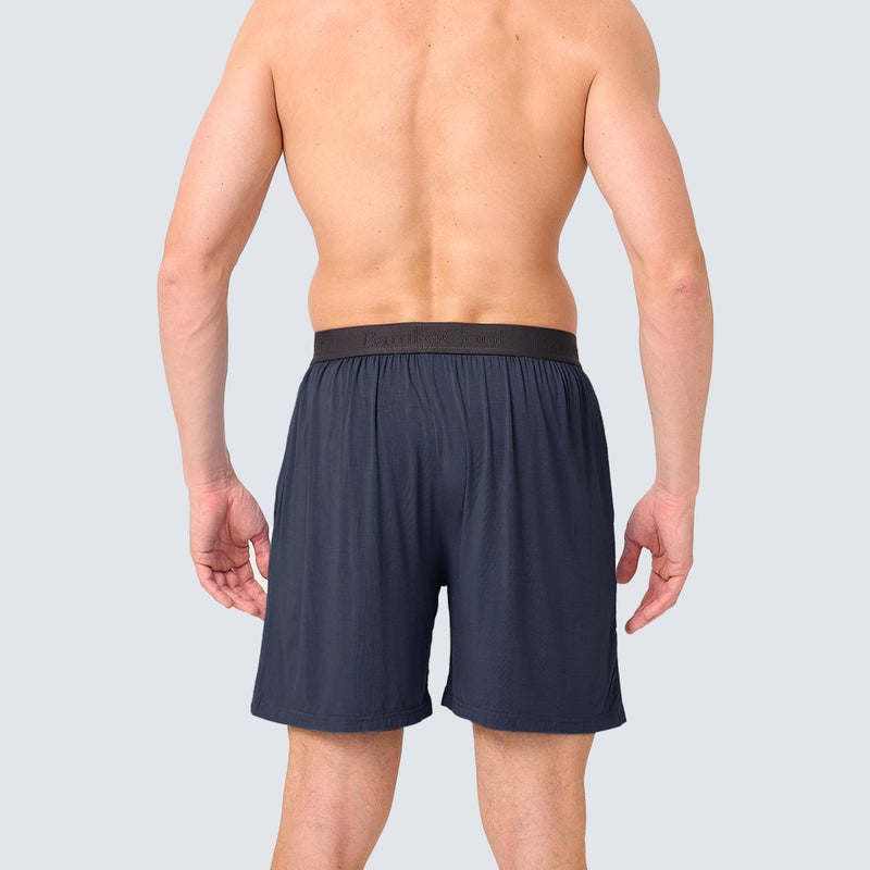 BAMBOO COOL Men's Pajama Shorts Mens Sleep Shorts Soft Breathable Lounge Comfy Sleepwear Pajamas Bottoms with Pockets 2 Pack - Image 5