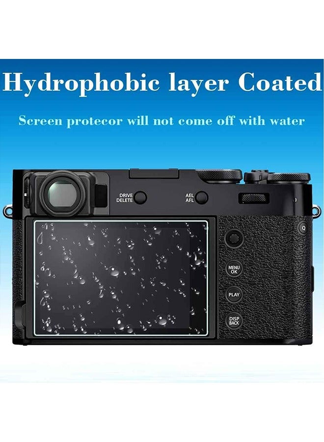 Unewshi 3 PACK Screen Protector for Fujifilm X100VI X100V X-E4 X-T4 Fuji X-100VI X100V XE4 XT4, 0.3mm 9H Hardness Tempered Glass Cover Anti-Scrach Anti-Bubble  - Image 5