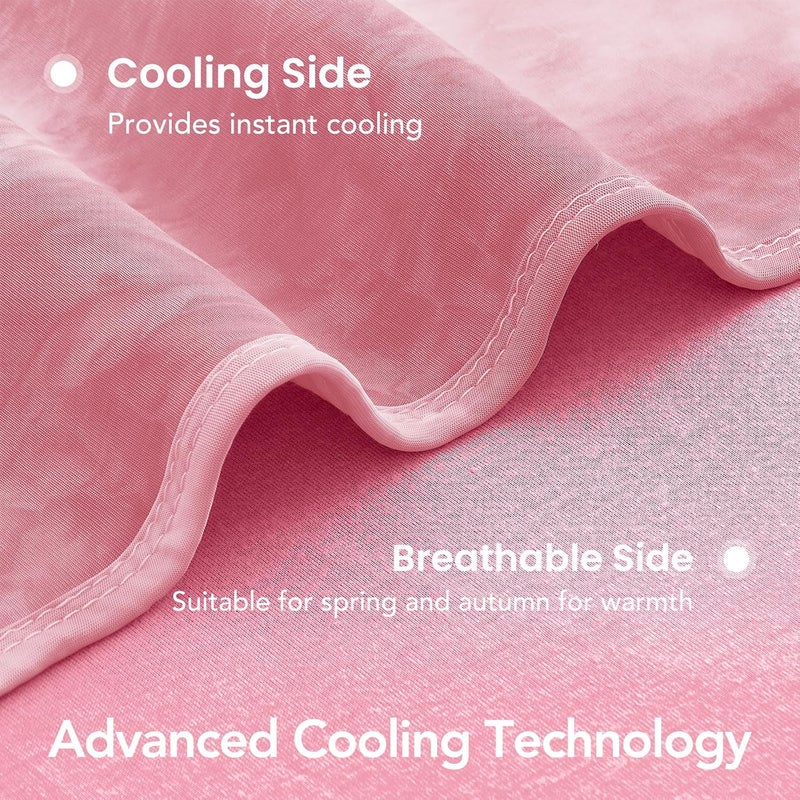 Topcee Cooling Blanket 90''x90'' for Hot Sleepers, Arc-Chill Q-Max>0.35 Double Sided Cold Blankets for Night Sweats, Cool Soft Lightweight Summer Blanket for Sofa Bed Couch, Gifts for Women Queen - Image 5