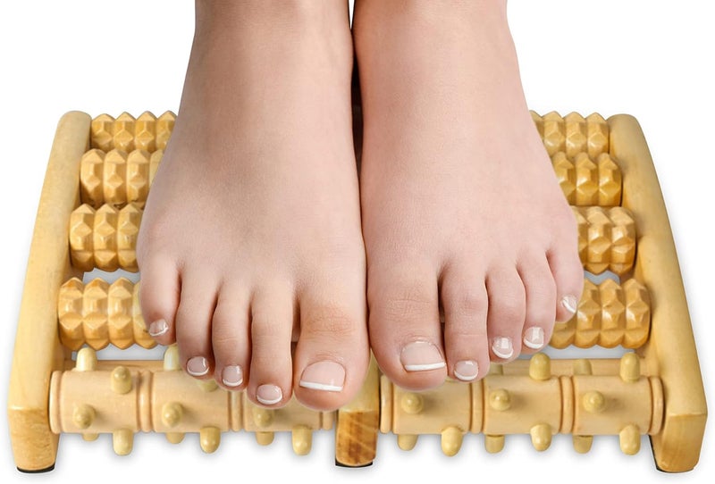 MEDca Pressure Point Therapy Massager XLarge Dual Foot Massager Roller Feet Arch and Heel Pain Plantar Fasciitis Relief Improve Circulation and Acupressure - Image 1