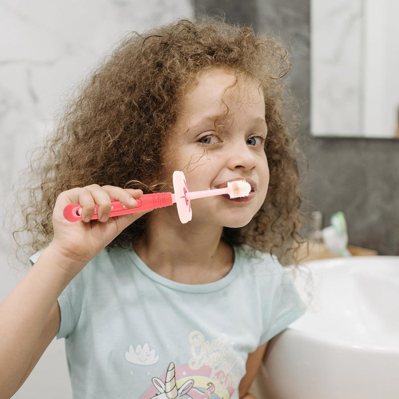 Toothbrush 3pcs Soft Bristle Toothbrushes Teeth Cleaner for Ages 1-6, Multi-Color Manual Tooth Brush Set for ’ Oral Care Random Color Random Color - Image 2