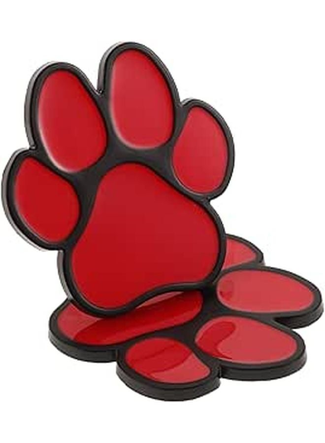 3D Paw Car Stickers 2 Pieces Adhesive Decal For Vehicle Exterior Decor - Image 1