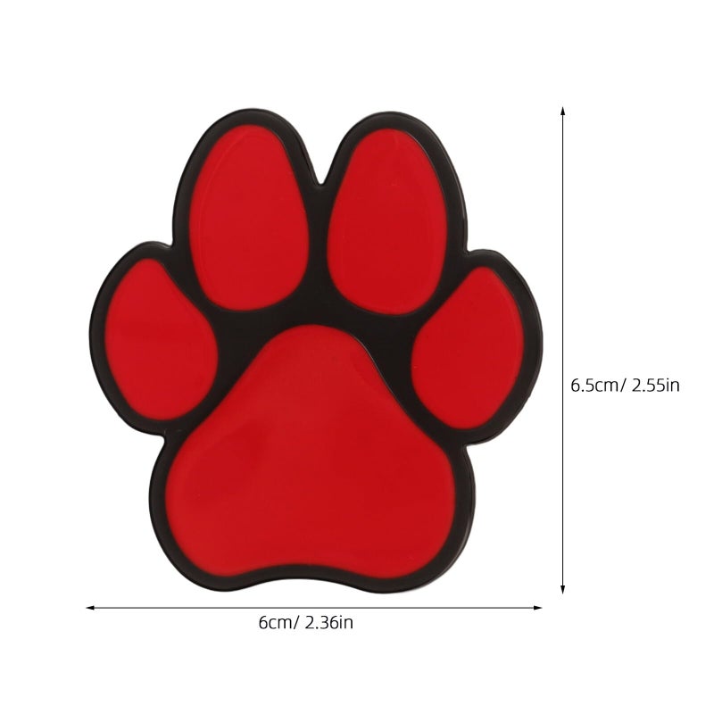3D Paw Car Stickers 2 Pieces Adhesive Decal For Vehicle Exterior Decor - Image 3
