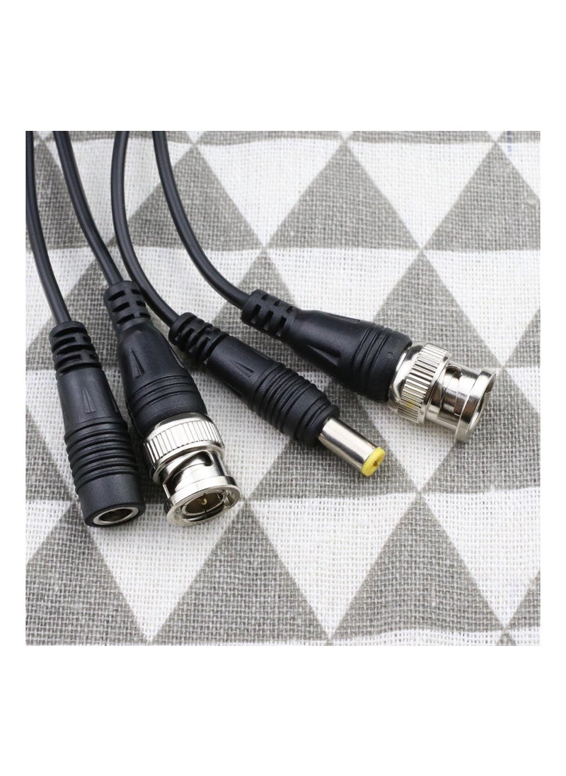 Generic - 4pcs Passive Video Balun, Rj45 To Bnc Transceiver Transmitter, 1080p-8mp Dc Power Passive Audio Video Balun, Plastic Metal, Supports All Video Devices, Cameras, Monitors, Dvr Cards and Video Recorders - Image 1