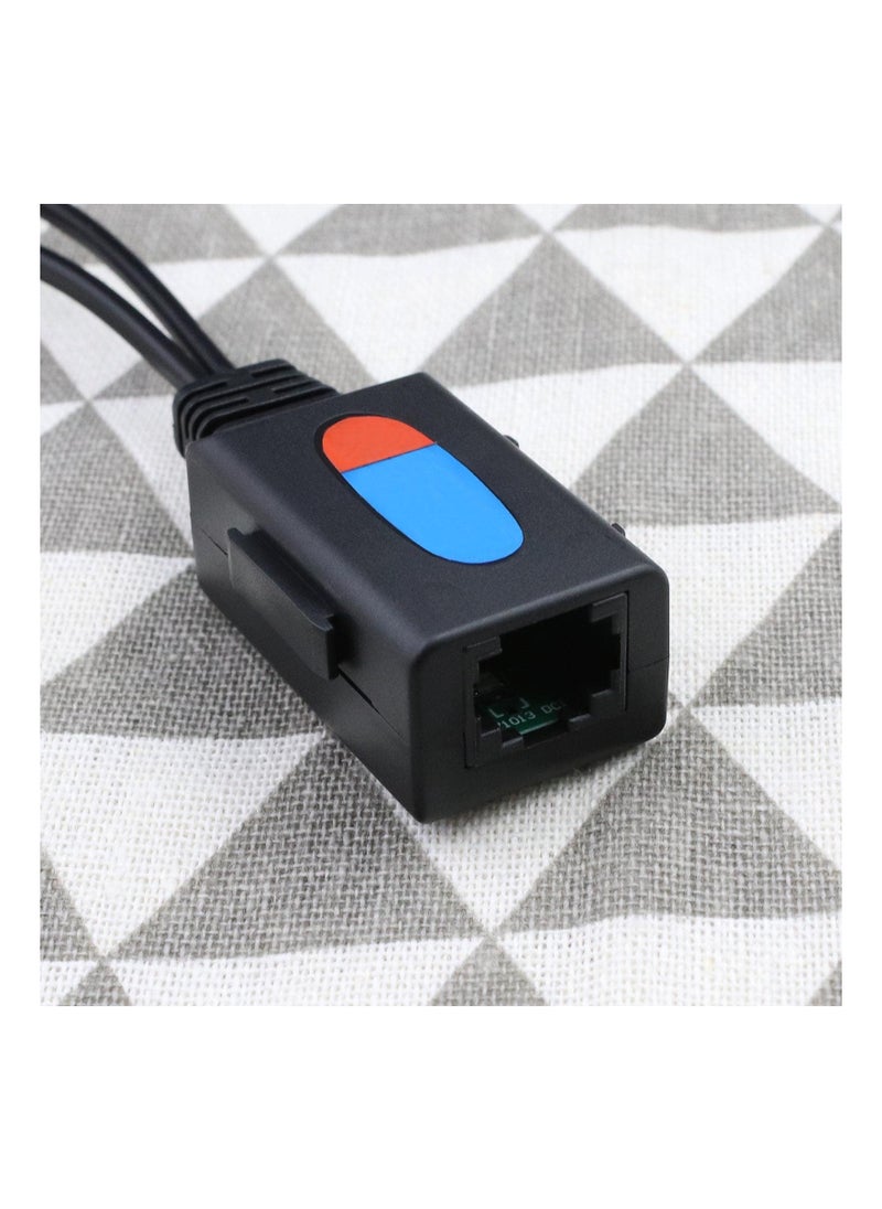 Generic - 4pcs Passive Video Balun, Rj45 To Bnc Transceiver Transmitter, 1080p-8mp Dc Power Passive Audio Video Balun, Plastic Metal, Supports All Video Devices, Cameras, Monitors, Dvr Cards and Video Recorders - Image 1