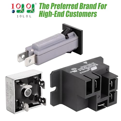 10L0L Relay, Rectifier, Circuit Breaker Charger Repair Kit for Club Car 48V Powerdrive 1 & 2 Charger, OEM CCX8506 102273501 101828601 - Image 2
