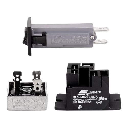10L0L Relay, Rectifier, Circuit Breaker Charger Repair Kit for Club Car 48V Powerdrive 1 & 2 Charger, OEM CCX8506 102273501 101828601 - Image 3