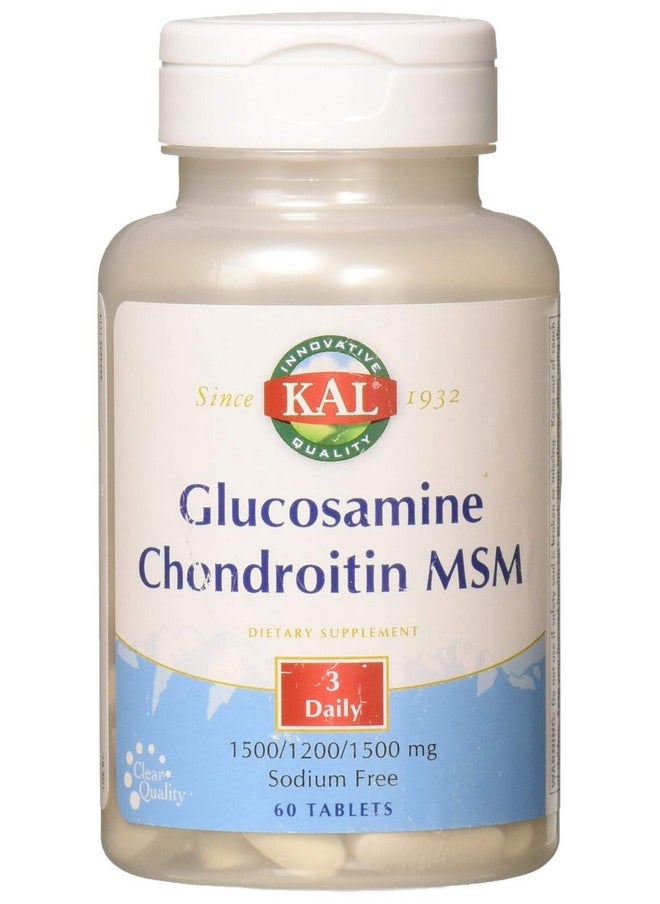 KAL - Glucosamine Chondroitin Msm Tablets 60 Count - Image 1