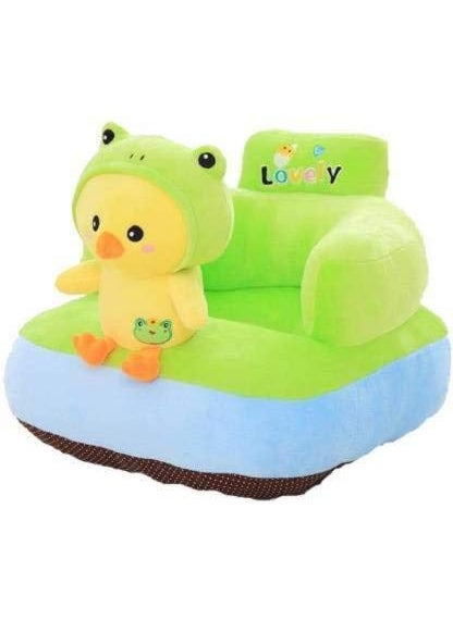VAISHNO Vaishno Baby Soft Plush Cushion Baby Sofa Seat Or Rocking Kids Room Decoration Soft Toys Use for Baby 0 to 3 Years Twity Shape Green  - Image 1