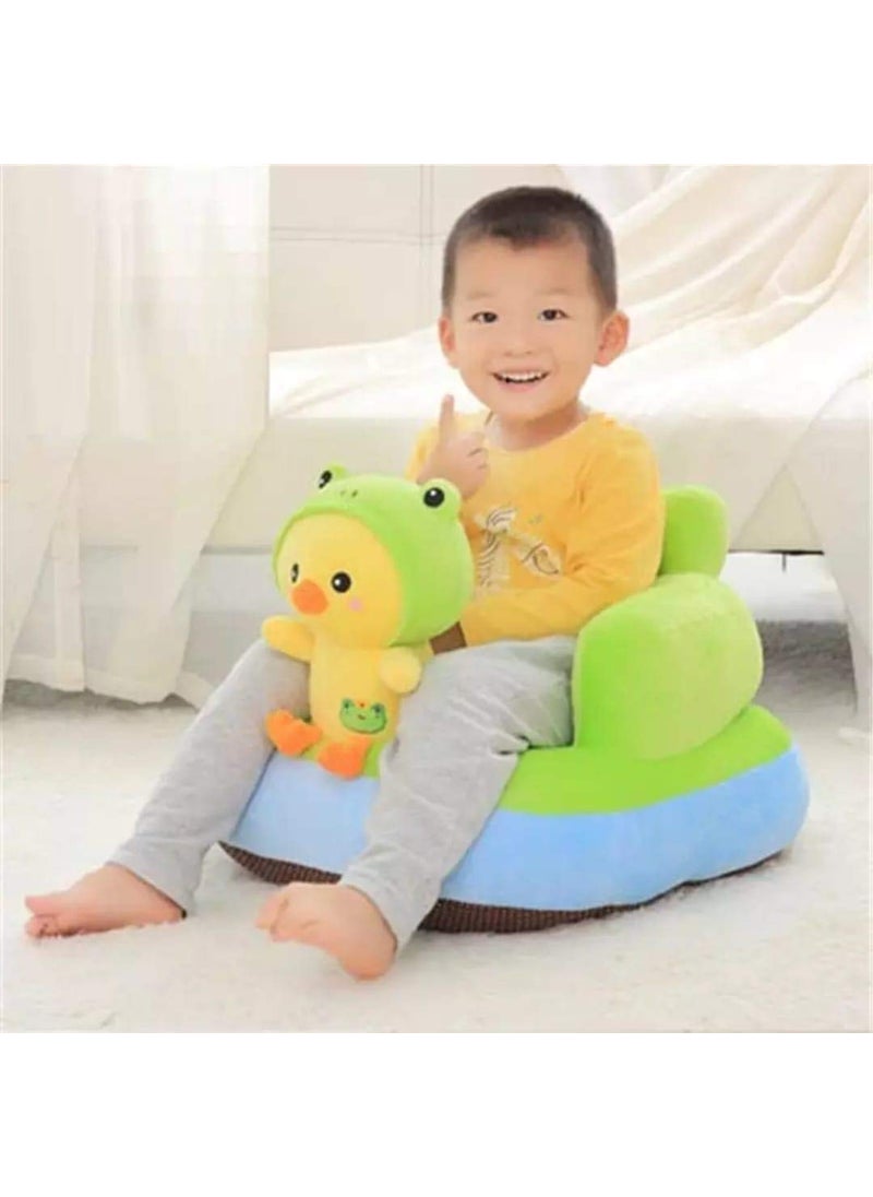 VAISHNO Vaishno Baby Soft Plush Cushion Baby Sofa Seat Or Rocking Kids Room Decoration Soft Toys Use for Baby 0 to 3 Years Twity Shape Green  - Image 2