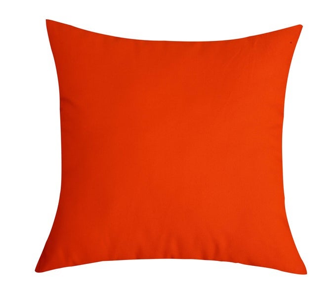 HANDMADE DECORATIVE SOLID 100 COTTON CANVAS THROW PILLOW COVERSPILLOW SHAMS 26 X26 DEEP ORANGE 1 COUNT PACK OF 1