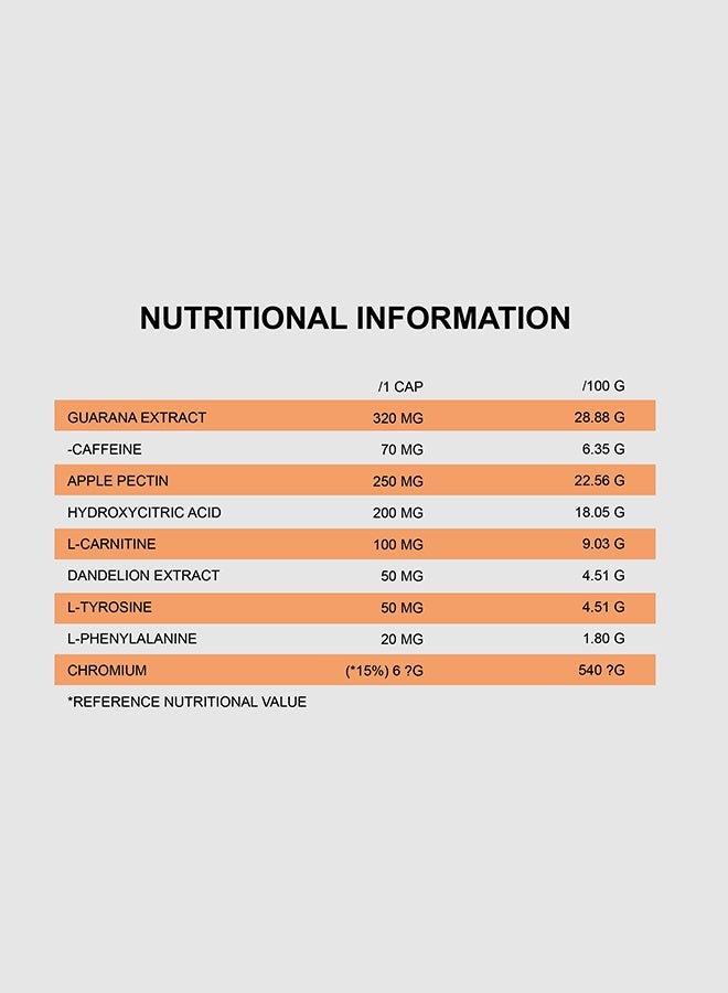 QNT BURNER | 90 Caps | Fat Burning & Weight Control Supplement - Image 4