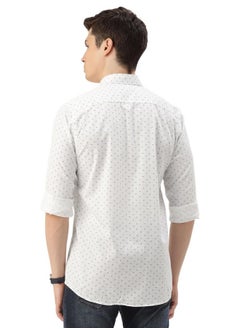 Peter England Peter England Men's Everyday Ditsy Print Slim Fit Full Sleeve Casual Shirt | 100% Cotton  - Image 3