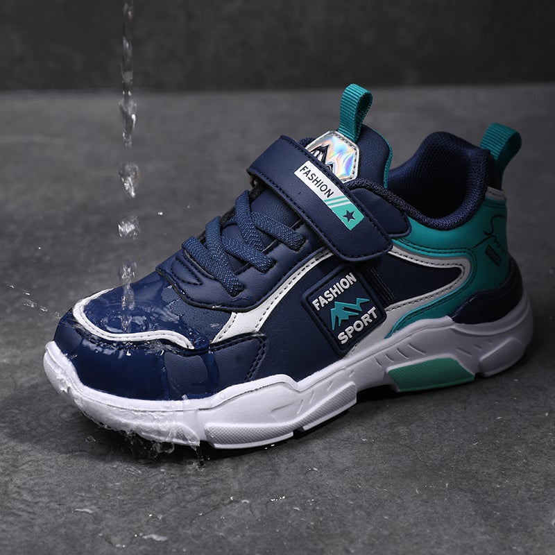 Boys Shoes Spring Leather Children'S Sneaker Soft Sole Middle And Large Children'S Running Shoes - Image 2