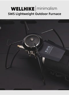EVEREEN Spider Stove Black Spider Folding Card Stove Camping Tableware Camping Kitchenware Camping Barbecue Stove Gas Stove  - Image 2