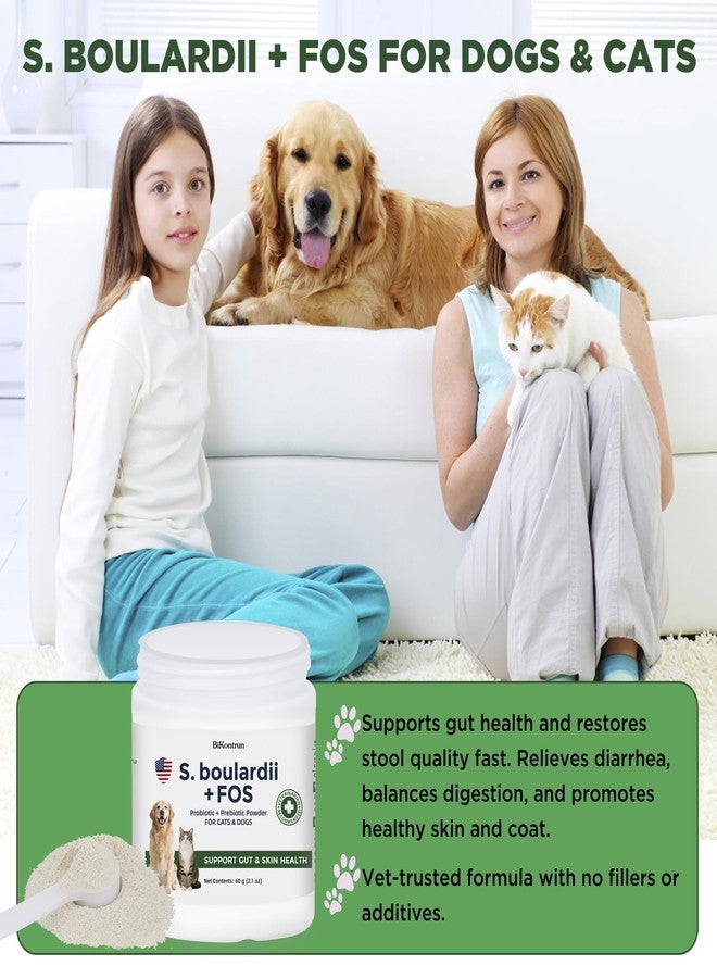 BiKontrun S.boulardii + FOS Pet Probiotic Powder for Dogs & Cats, 6.7 Billion CFU, Gut & Immune Support, Loose Stool & Digestive Upset Relief, Improves Stool Consistency, Skin Health, Veterinarian Recommended - Image 4