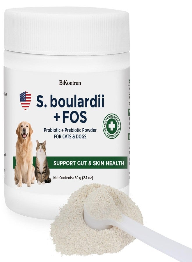 BiKontrun S.boulardii + FOS Pet Probiotic Powder for Dogs & Cats, 6.7 Billion CFU, Gut & Immune Support, Loose Stool & Digestive Upset Relief, Improves Stool Consistency, Skin Health, Veterinarian Recommended - Image 1