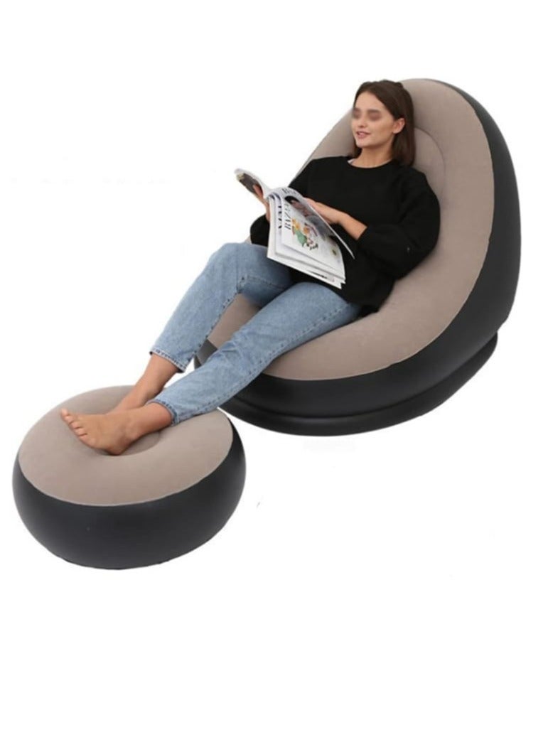 Generic Inflatable Sofa Household Outdoor Inflatable Stool Sofa Leisurely Inflatable Sofa  - Image 1