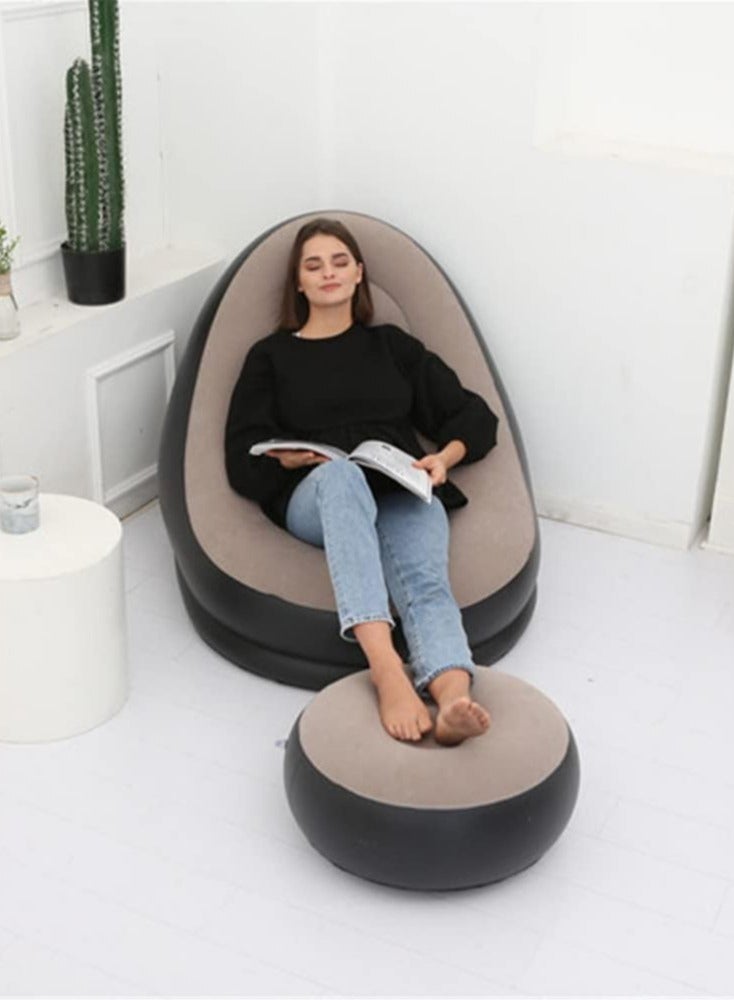 Generic Inflatable Sofa Household Outdoor Inflatable Stool Sofa Leisurely Inflatable Sofa  - Image 2