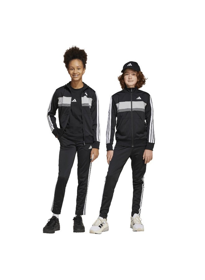 Adidas J 3S Tiberio Ts Black Training Suits For Junior 7-8Y - Image 4