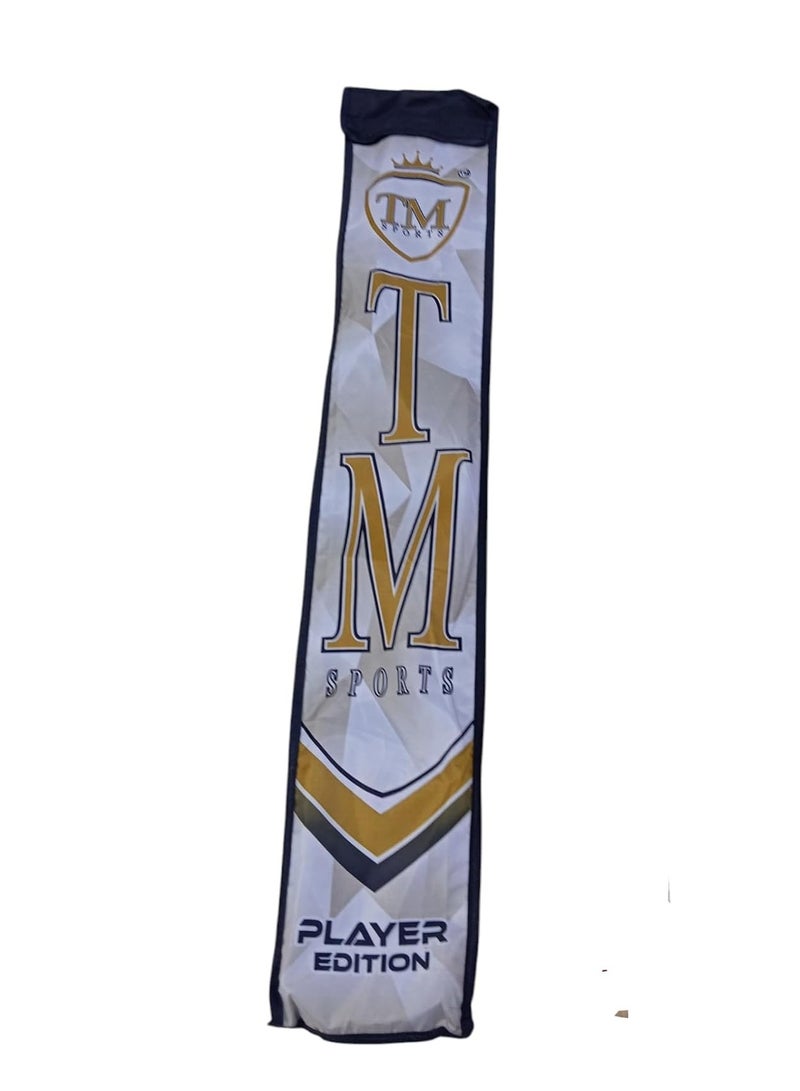 Tm Sports Taimoor Mirza Edition Cricket Bat For Tennis Ball And Tape Ball Cricket With Cover - For Professionals With Cover Bag - Image 1