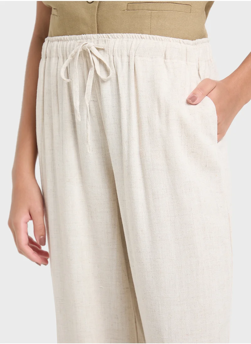 ONLY Drawstring High Waist Pants 32"