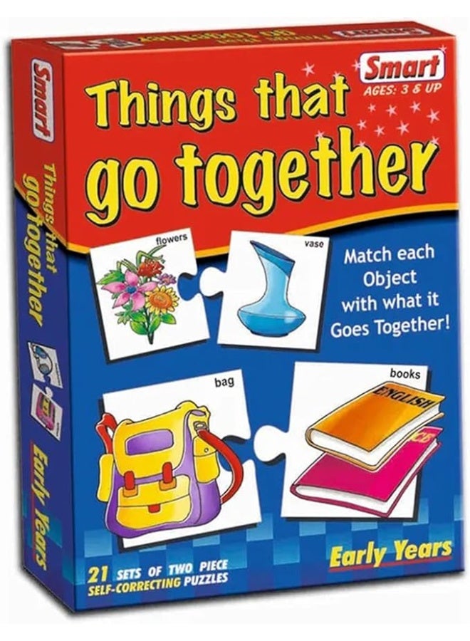 Smart Things That Go Together | Educational Game | 21 Sets of Self-Correcting Match-Ups for Early Learning - Image 1