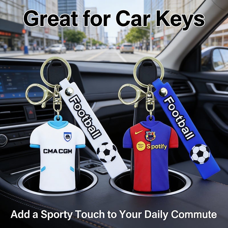 World Cup Jersey Keychain - Soft PVC Material, Cartoon Design, Perfect Fan Gift - Image 3